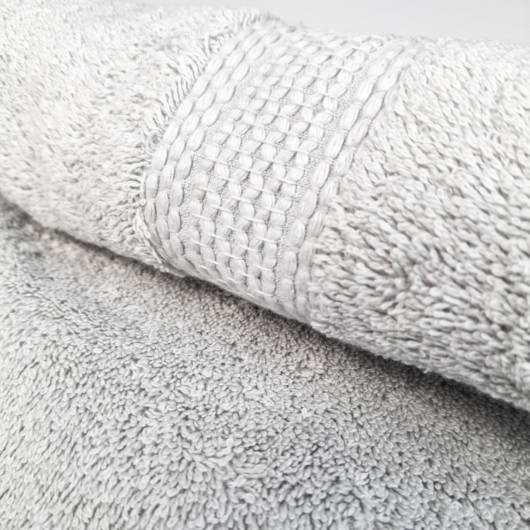 Ręcznik polski Gruby bawełniany- szary 70x140 egipt/ 600gsm!, zbliżenie na rulon